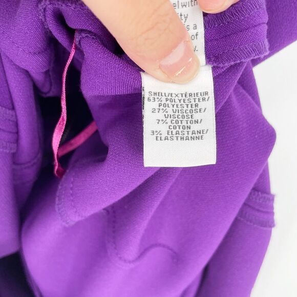 Diane Von Furstenberg Carrie Sleeveless Sheath Dress in Chrome Purple Women's 12 - Picture 8 of 9